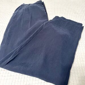 Madewell Deep Blue Wide Leg Pants